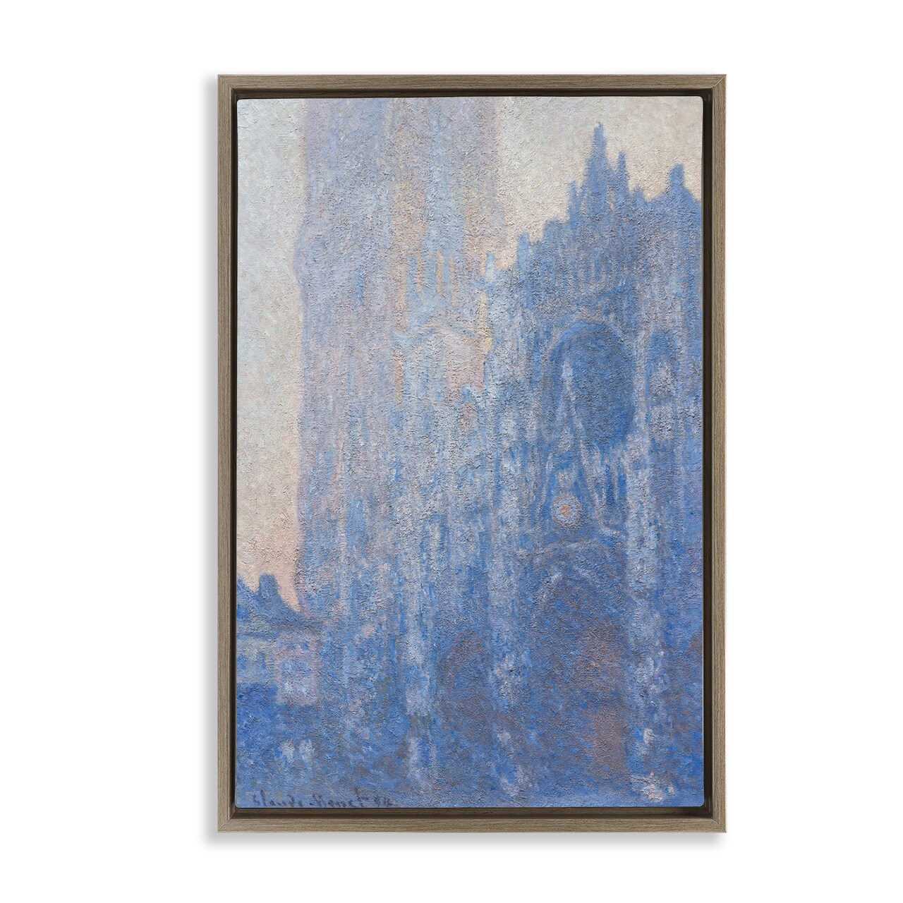 Stupell Industries Classic Cathedral Façade Framed Floater Canvas Wall Art Design by one1000paintings